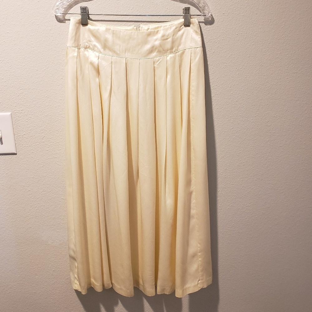 Vintage Prive New York Champagne Satin Skirt